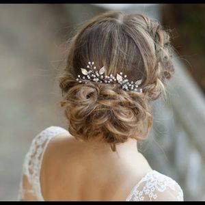 *Set of 2* Rose Gold bridal hair pins